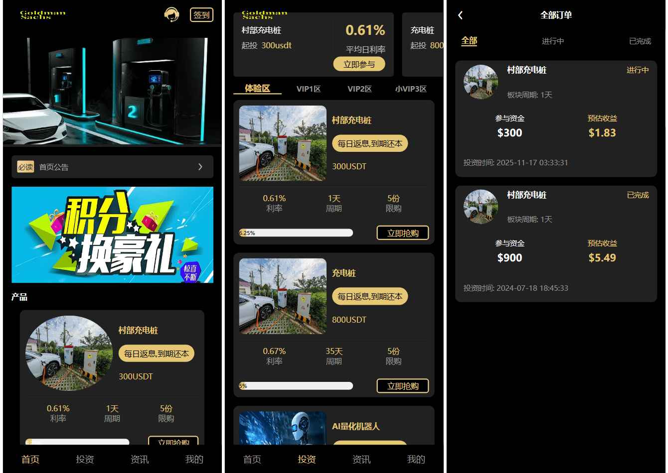 分享一套功能齐全的Fidelity充电桩AI量化投资理财系统全栈源码，前后端完整！